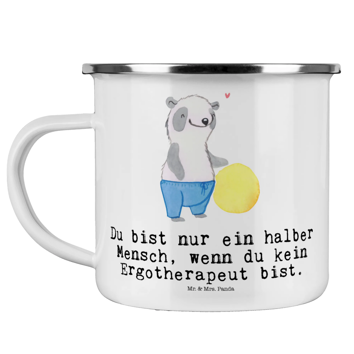 Enamel camping mug occupational therapist Heart metal camping mug, enamel mug, bushcraft mug, steel mug for camping, stainless steel drinking cup, enamel camping cup, adventure mug, camping metal cup, enamel drinking mug, backpacking mug, tin coffee cup, travel mug, camping mug, outdoor cup, metal cup, hiking mug, camp coffee mug, lightweight camping mug, campfire mug, camper mug, gift, gift idea, best, farewell gift, passing exam, anniversary, retirement, promotion, job start, sayings, funny, profession