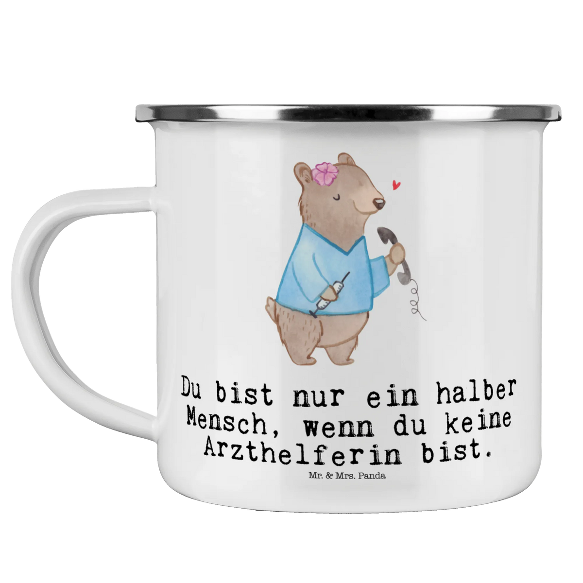 Camping Emaille Tasse Arzthelferin Herz Haferl, Campingbecher, Campingtasse, metallbecher, Emailletasse, Emaille Becher, wandertasse, Reisebecher, blechbecher, Outdoor Tasse, outdoortasse, emaillebecher, Teetasse, Teebecher, Blechtasse, Motivtasse, becher emaille, wanderbecher, Kaffeepott, Outdoor Becher, Emaille Tasse, Tasse Emaille, Pott, reisetasse, Geschenk, Schenken, Jubiläum, Danke, Dankeschön, Beruf, Ausbildung, Abschied, Rente, Kollege, Kollegin, Arbeitskollege, Mitarbeiter, Firma, Arzthelferin, Medizinische Fachangestellte