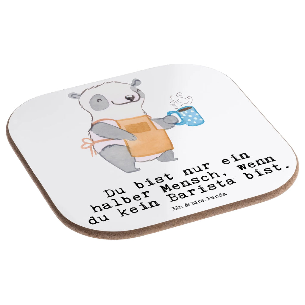 Square coaster Barista heart gift, Coasters, breakfast, presents, glass coasters, party, gifts, gift idea, best, farewell gift, passing exam, anniversary, retirement, promotion, job start, sayings, funny, profession