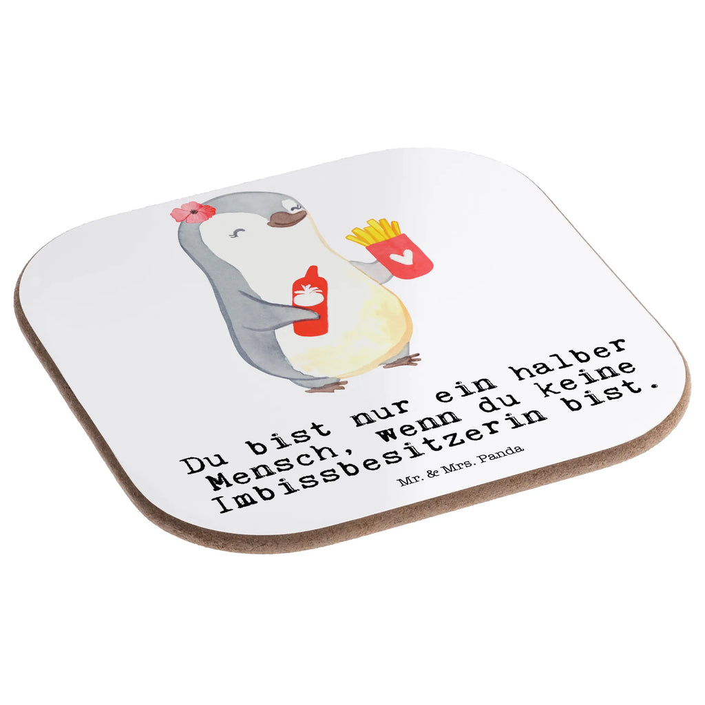 Podkładka Właścicielka budki z przekąskami serce Zawód, Wykształcenie, Jubileusz, Pożegnanie, Emerytura, Kolega, Koleżanka, Prezent, Dawać, Pracownik, Współpracownik, Firma, Dziękuję, Dziękuję bardzo