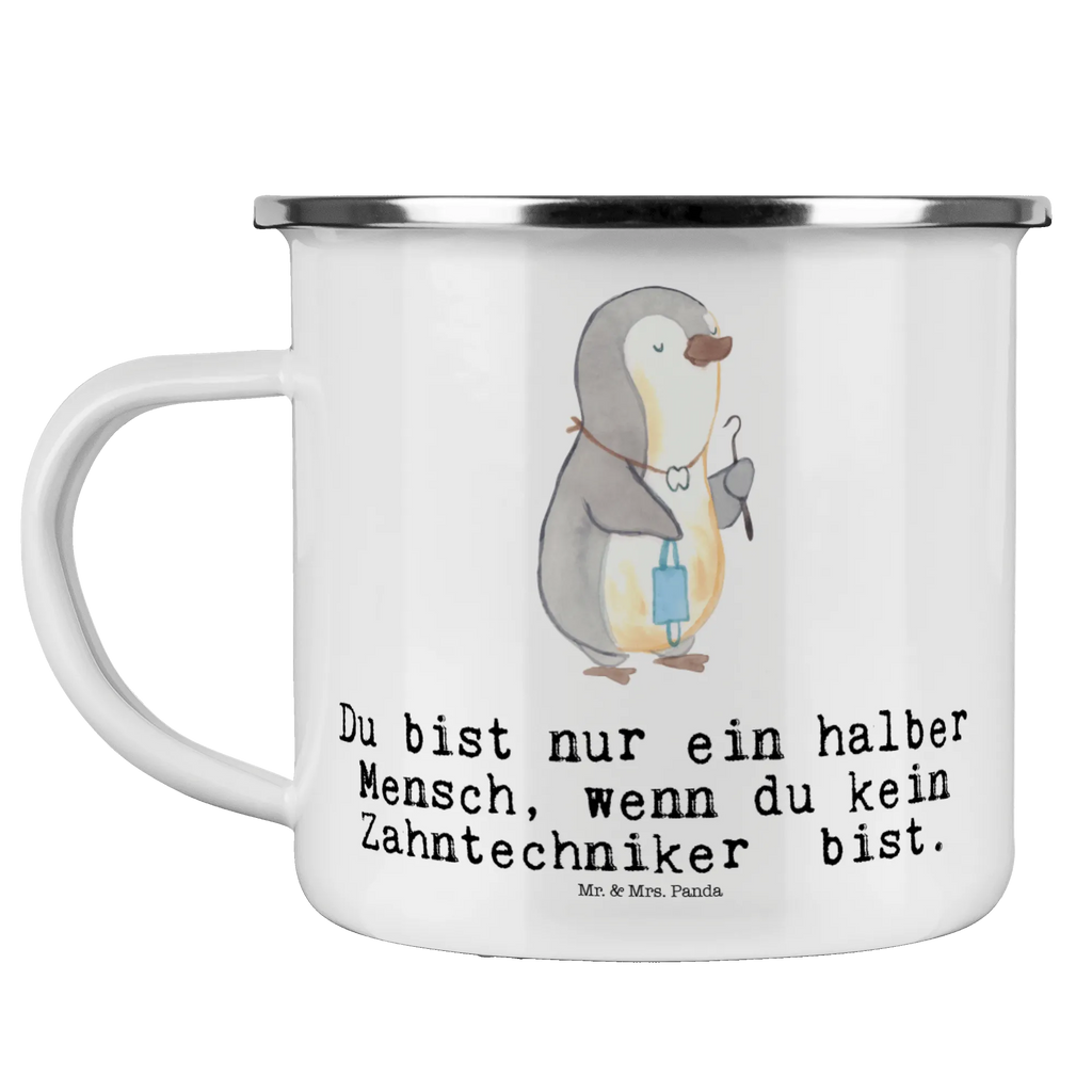 Kempingowy kubek emaliowany technik dentystyczny Serce Zawód, Wykształcenie, Jubileusz, Pożegnanie, Emerytura, Kolega, Koleżanka, Prezent, Dawać, Pracownik, Współpracownik, Firma, Dziękuję, Dziękuję bardzo