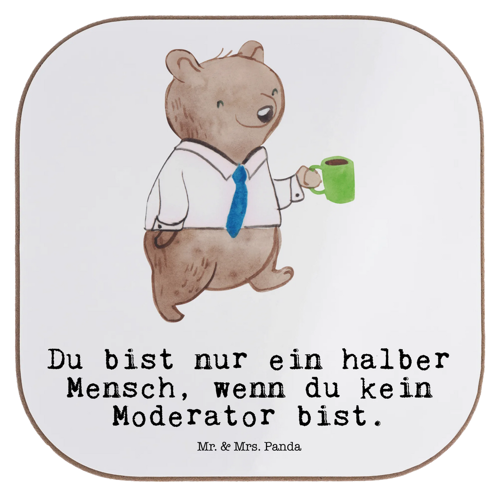Quadratische Untersetzer Moderator mit Herz Tassen Untersetzer, Untersetzer für Gläser, Glasuntersetzer, Untersetzer Gläser, Bierdeckel, Untersetzer aus Holz, Holzuntersetzer, Untersetzer Holz, Untersetzer, Getränkeuntersetzer, Korkuntersetzer, Untersetzer Design, Beruf, Ausbildung, Jubiläum, Abschied, Rente, Kollege, Kollegin, Geschenk, Schenken, Arbeitskollege, Mitarbeiter, Firma, Danke, Dankeschön