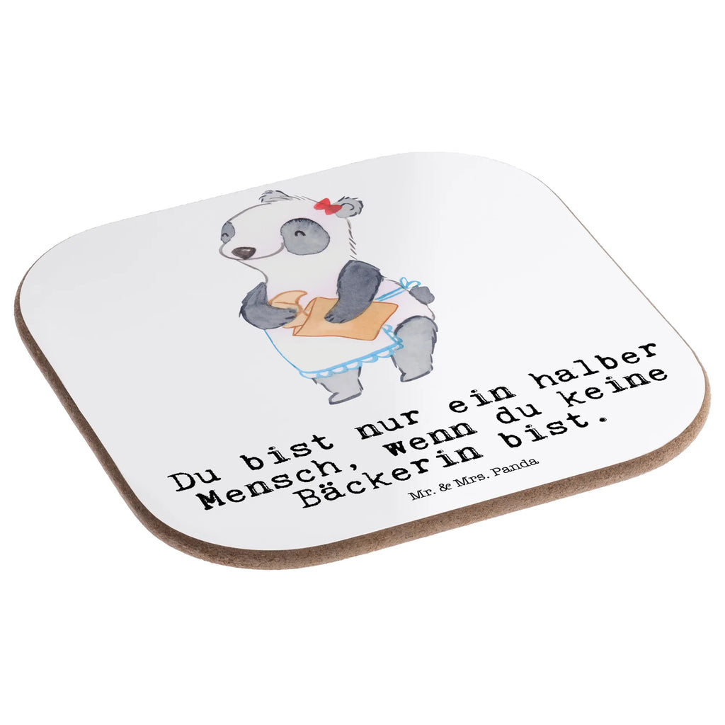 Square coaster baker Heart party, gifts, breakfast, gift, Coasters, presents, glass coasters, gift idea, best, farewell gift, passing exam, anniversary, retirement, promotion, job start, sayings, funny, profession