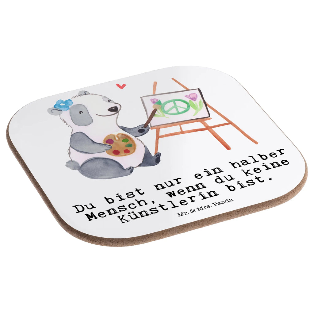 Square coaster female artist Heart gift, breakfast, gifts, presents, Coasters, party, glass coasters, gift idea, best, farewell gift, passing exam, anniversary, retirement, promotion, job start, sayings, funny, profession