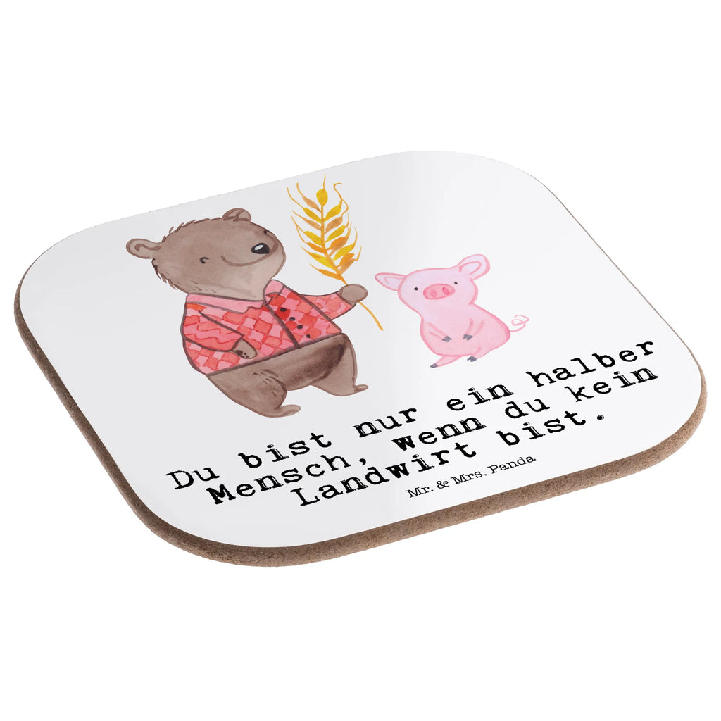 Square coaster Farmer Heart Coasters, breakfast, presents, gift, party, gifts, glass coasters, gift idea, best, farewell gift, passing exam, anniversary, retirement, promotion, job start, sayings, funny, profession