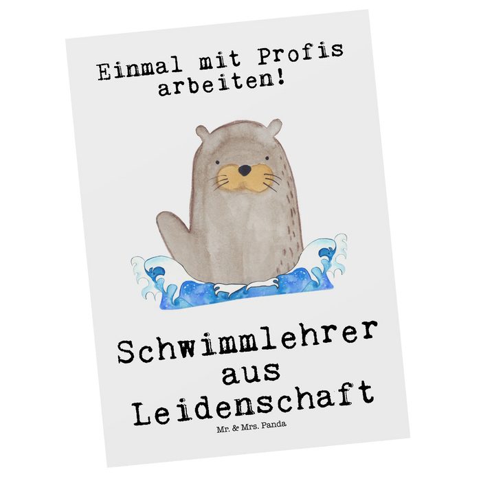 Postcard Swimming Instructor Passion