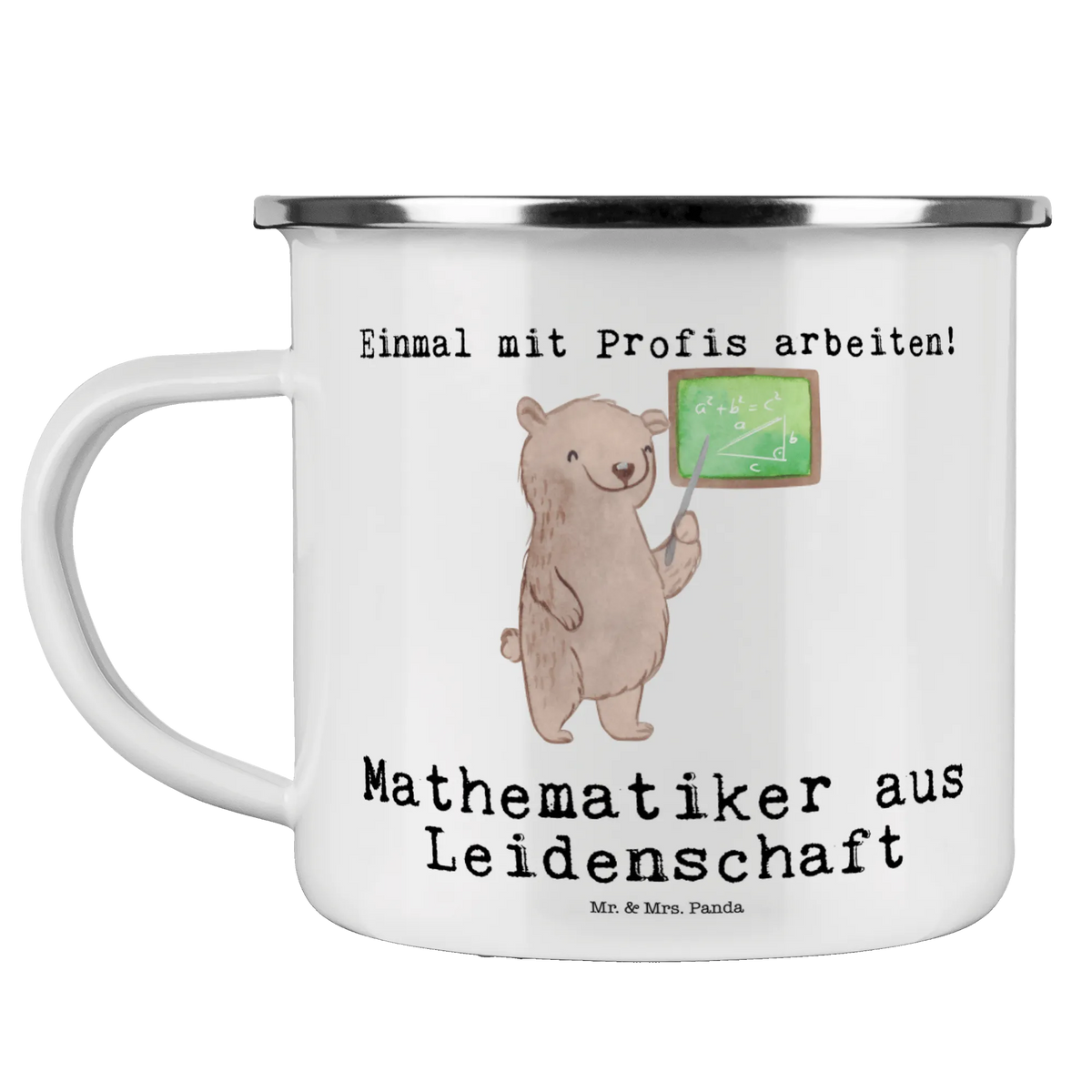 Enamel camping mug mathematician Passion gift, sayings, gift idea, best, farewell gift, passing exam, anniversary, retirement, promotion, job start, profession