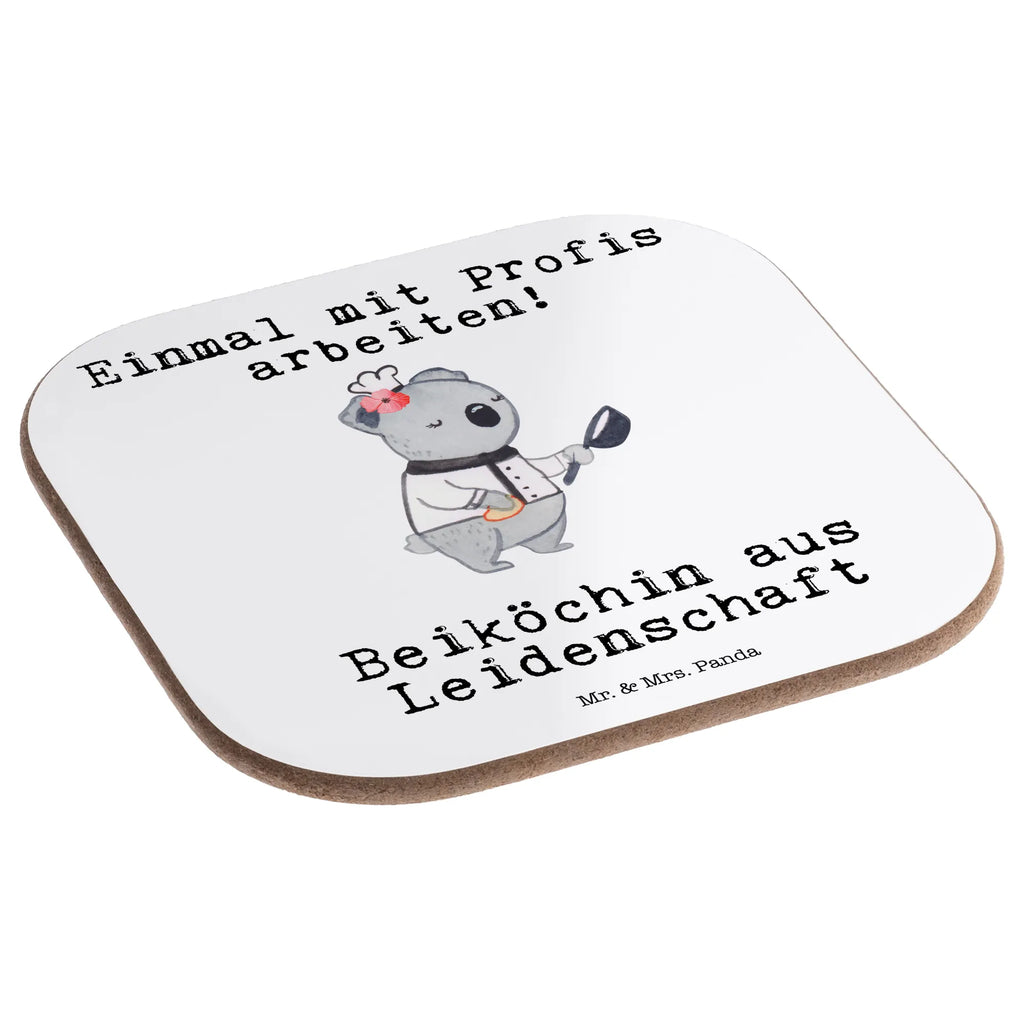 Square coaster assistant cook Passion breakfast, party, gifts, Coasters, gift, presents, glass coasters, gift idea, best, farewell gift, passing exam, anniversary, retirement, promotion, job start, sayings, funny, profession