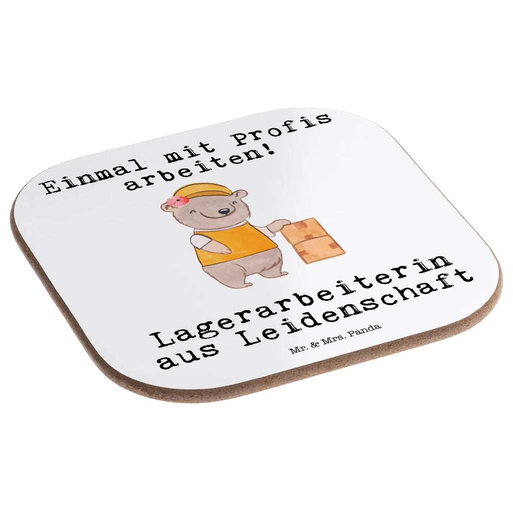 Square coaster Warehouse worker passion Coasters, glass coasters, presents, gift, party, gifts, breakfast, gift idea, best, farewell gift, passing exam, anniversary, retirement, promotion, job start, sayings, funny, profession