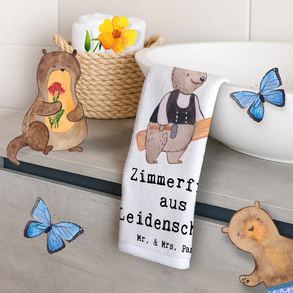 Guest towel Female Carpenter Passion hand towels, towel, 50 x 30, Guest towel, guest towels, gift, gift idea, best, farewell gift, passing exam, anniversary, retirement, promotion, job start, sayings, funny, profession