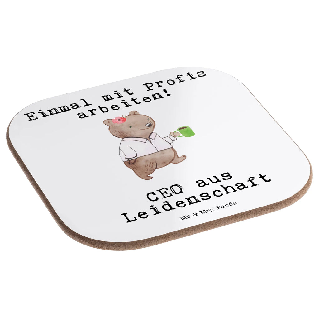 Square coaster CEO Passion presents, party, Coasters, gift, gifts, breakfast, glass coasters, gift idea, best, farewell gift, passing exam, anniversary, retirement, promotion, job start, sayings, funny, profession