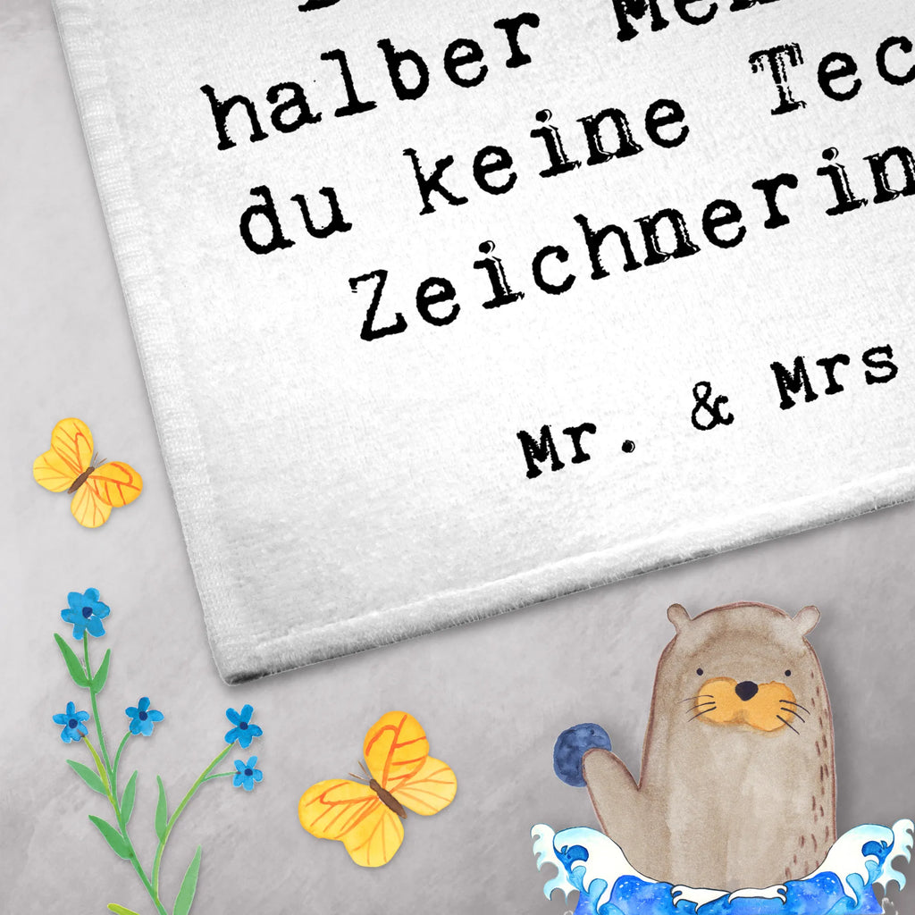 Ręcznik dla gości rysowniczka techniczna serce Zawód, Wykształcenie, Jubileusz, Pożegnanie, Emerytura, Kolega, Koleżanka, Prezent, Dawać, Pracownik, Współpracownik, Firma, Dziękuję, Dziękuję bardzo