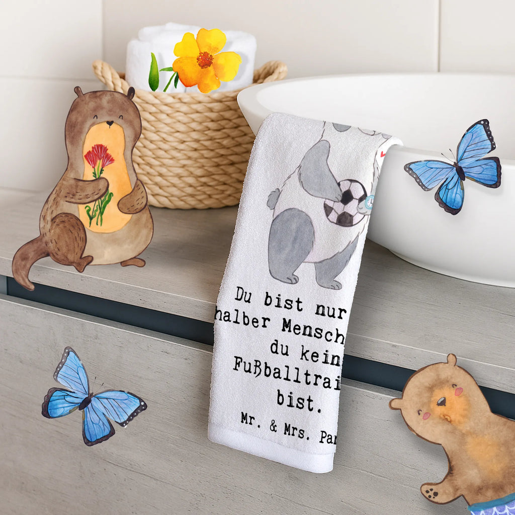 Guest towel soccer coach heart hand towels, guest towels, towel, Guest towel, 50 x 30, gift, gift idea, best, farewell gift, passing exam, anniversary, retirement, promotion, job start, sayings, funny, profession