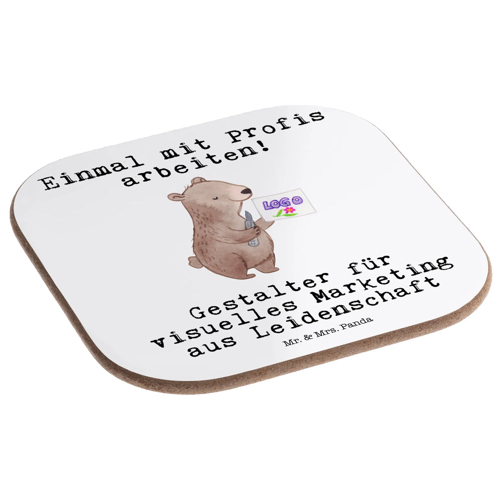 Square coaster Visual Marketing Designer Passion Coasters, breakfast, gift, party, presents, glass coasters, gifts, gift idea, best, farewell gift, passing exam, anniversary, retirement, promotion, job start, sayings, funny, profession