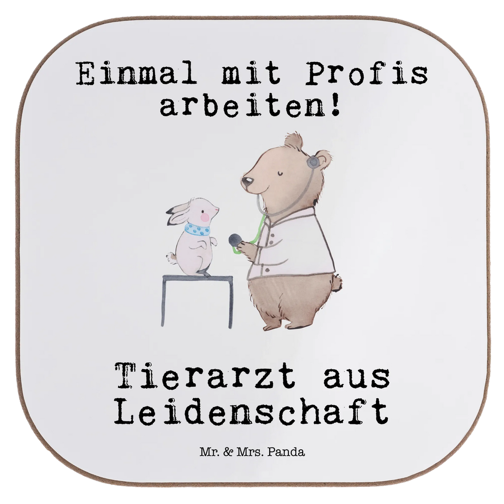 Square coaster Veterinarian Passion party, breakfast, glass coasters, gifts, presents, gift, Coasters, gift idea, best, farewell gift, passing exam, anniversary, retirement, promotion, job start, sayings, funny, profession