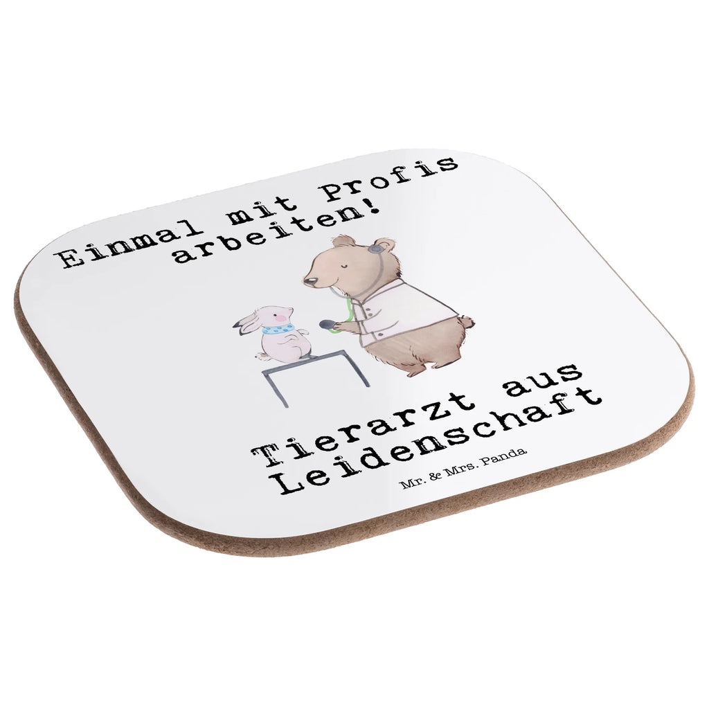 Square coaster Veterinarian Passion party, breakfast, glass coasters, gifts, presents, gift, Coasters, gift idea, best, farewell gift, passing exam, anniversary, retirement, promotion, job start, sayings, funny, profession