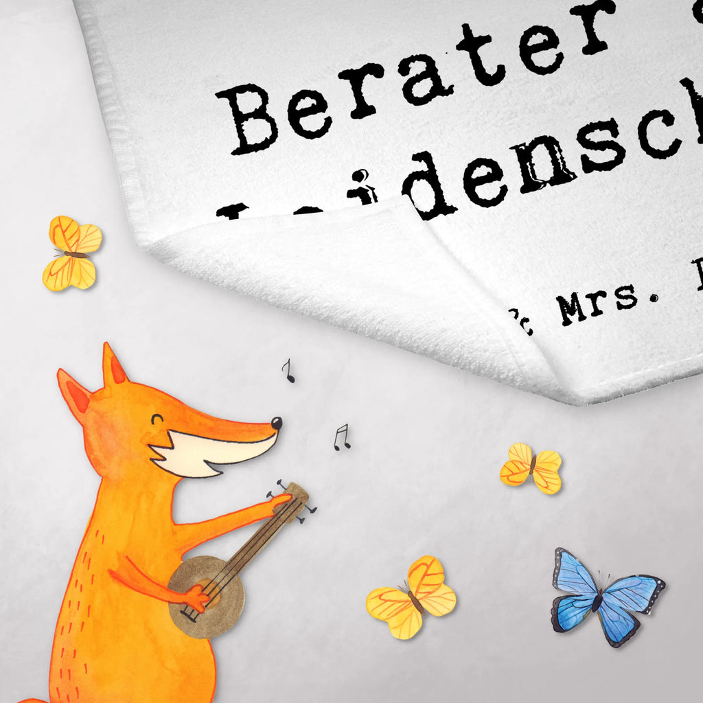 Ręcznik dla gości Doradca Pasja Zawód, Wykształcenie, Jubileusz, Pożegnanie, Emerytura, Kolega, Koleżanka, Prezent, Dawać, Pracownik, Współpracownik, Firma, Dziękuję, Dziękuję bardzo