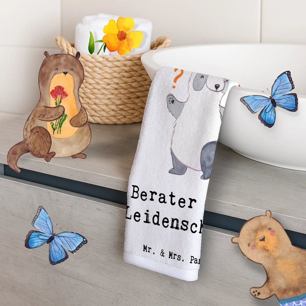 Ręcznik dla gości Doradca Pasja Zawód, Wykształcenie, Jubileusz, Pożegnanie, Emerytura, Kolega, Koleżanka, Prezent, Dawać, Pracownik, Współpracownik, Firma, Dziękuję, Dziękuję bardzo