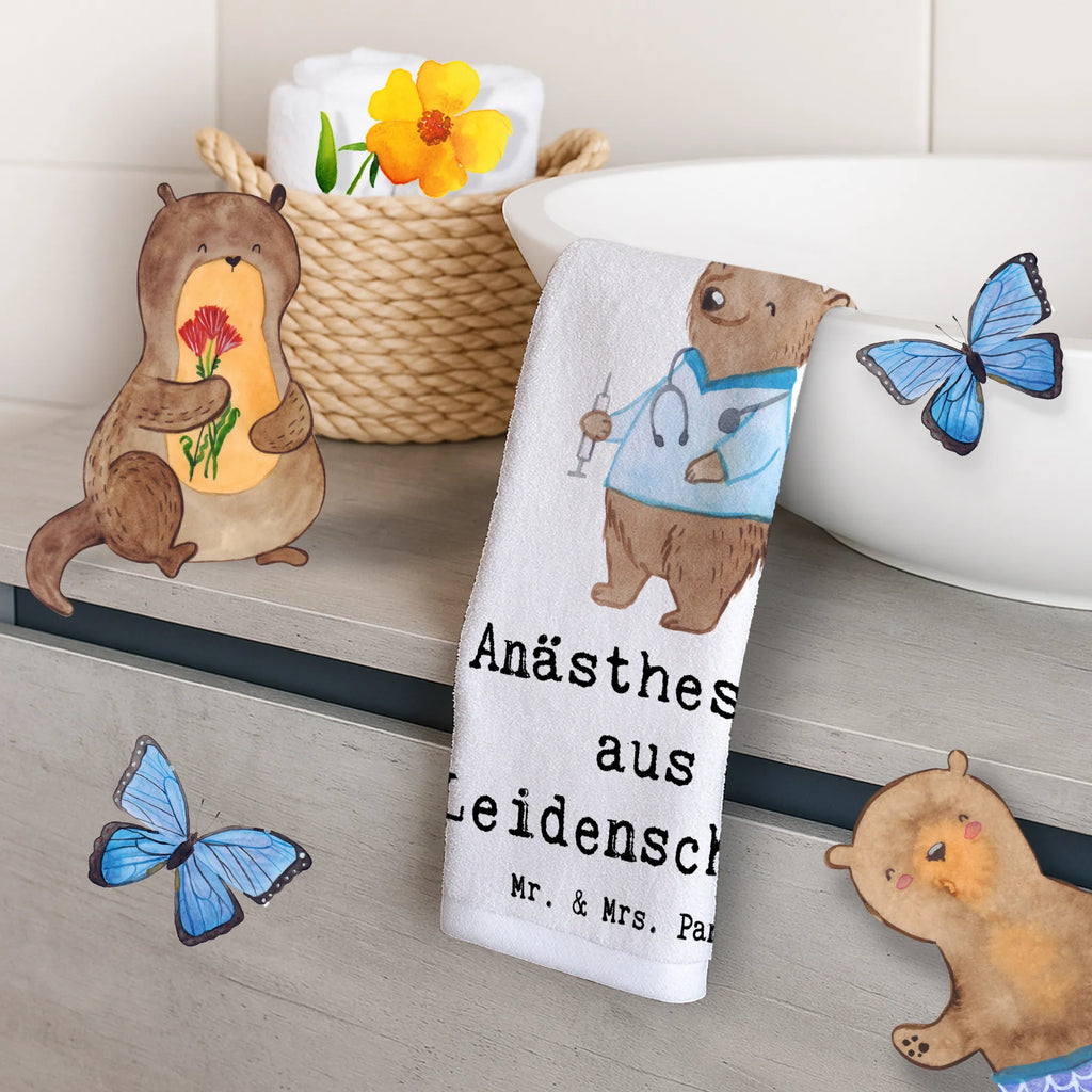 Guest towel anesthesiologist Passion 50 x 30, Guest towel, towel, hand towels, guest towels, gift, gift idea, best, farewell gift, passing exam, anniversary, retirement, promotion, job start, sayings, funny, profession