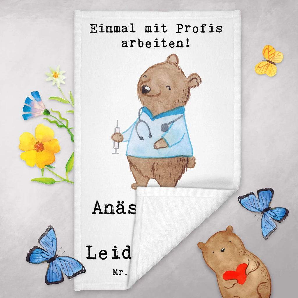 Guest towel anesthesiologist Passion 50 x 30, Guest towel, towel, hand towels, guest towels, gift, gift idea, best, farewell gift, passing exam, anniversary, retirement, promotion, job start, sayings, funny, profession