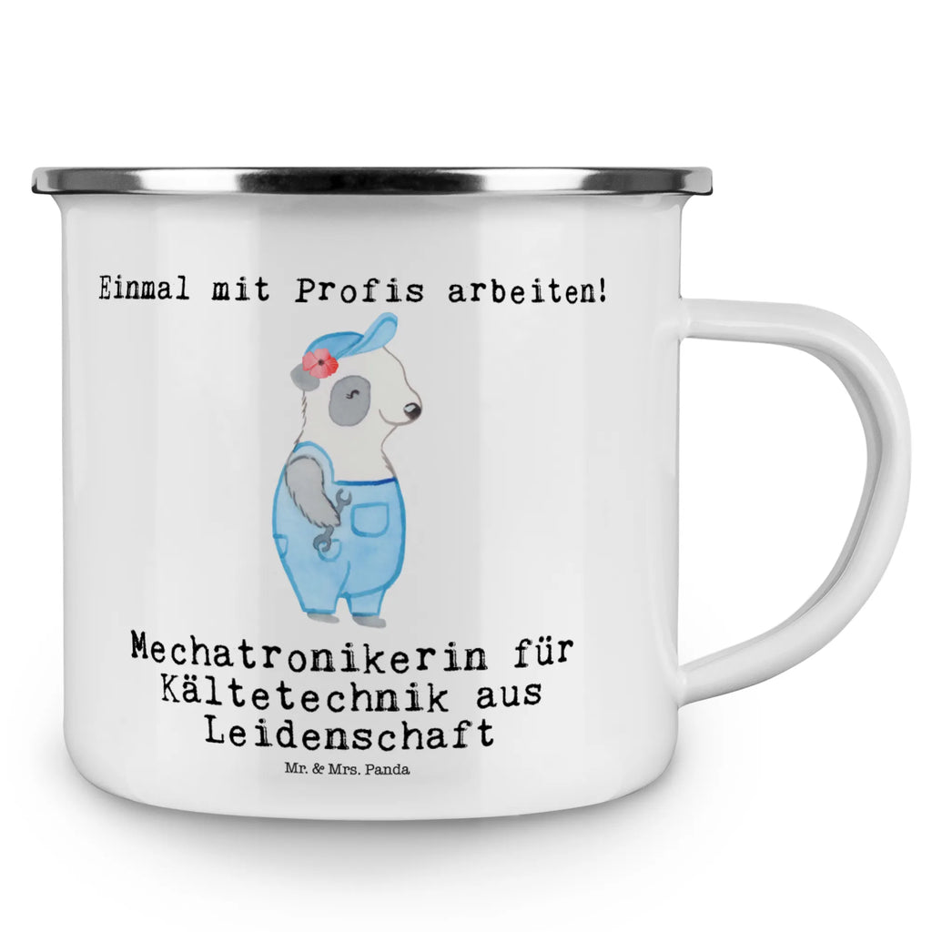 Enamel camping mug Mechatronic Technician for Refrigeration Technology Passion tin coffee cup, enamel mug, camping metal cup, hiking mug, metal camping mug, steel mug for camping, outdoor cup, backpacking mug, camp coffee mug, enamel camping cup, campfire mug, adventure mug, bushcraft mug, stainless steel drinking cup, enamel drinking mug, camping mug, lightweight camping mug, travel mug, metal cup, camper mug, gift, gift idea, best, farewell gift, passing exam, anniversary, retirement, promotion, job start, sayings, funny, profession