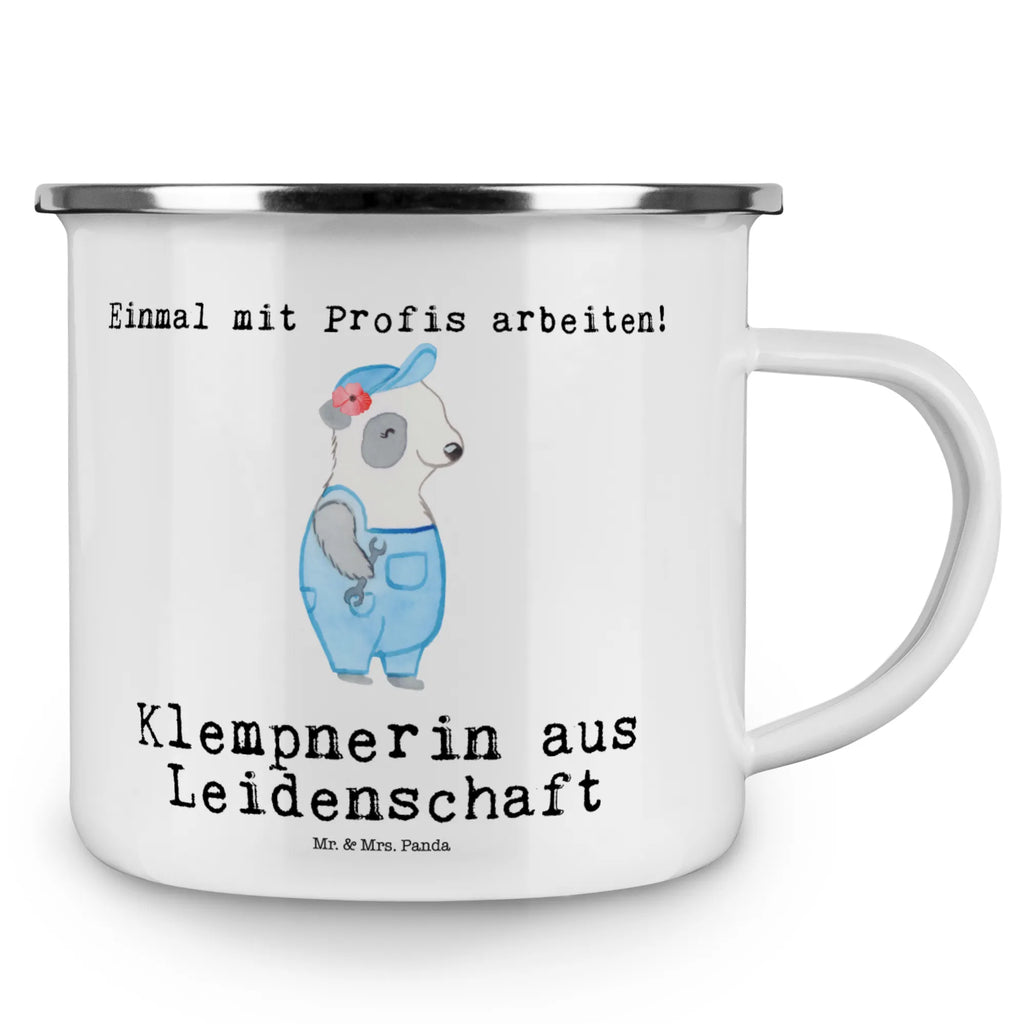 Camping Emaille Tasse Klempnerin aus Leidenschaft Campingbecher, Campingtasse, Teetasse, Tasse, Blechtasse, Trinkbecher, metallbecher, Kaffeebecher, Emaille Becher, reisetasse, Becher, Reisebecher, Emaille Tasse, becher emaille, Teebecher, Tasse Emaille, Kaffeetasse, emaillebecher, blechbecher, Metalltasse, Emailletasse, Pott, wandertasse, wanderbecher, Geschenk, Schenken, Jubiläum, Danke, Dankeschön, Beruf, Ausbildung, Abschied, Rente, Kollege, Kollegin, Arbeitskollege, Mitarbeiter, Firma, Klempnerin, Installateurin, Fachbetrieb, Gesellenprüfung, Bauklempnerin, Meisterin, Sanitärinstallationen, Handwerkerin