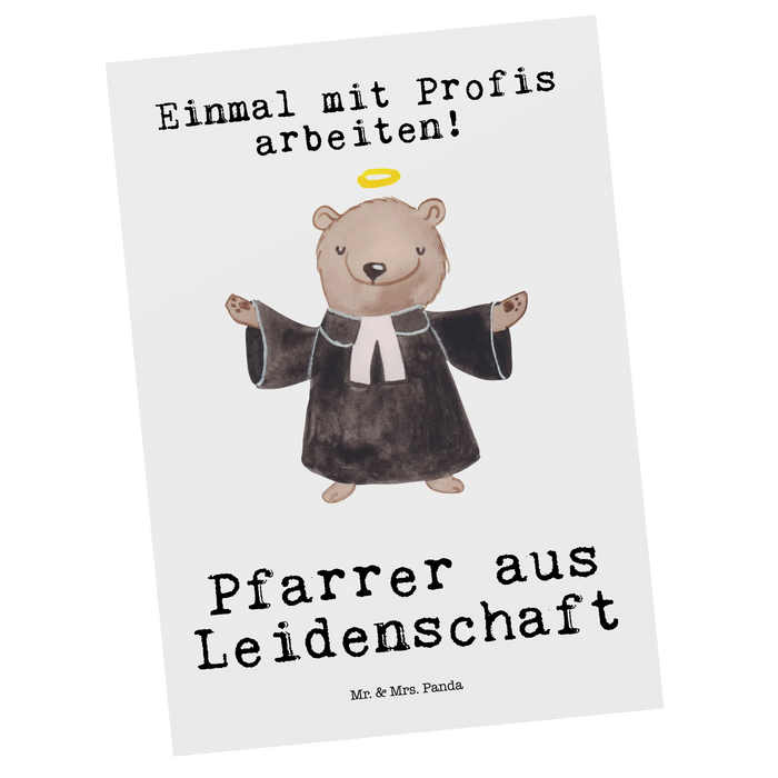 Postkarte Pfarrer Leidenschaft