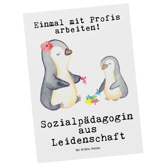Postkarte Sozialpädagogin Leidenschaft