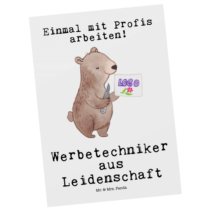 Postcard Advertising Technician Passion