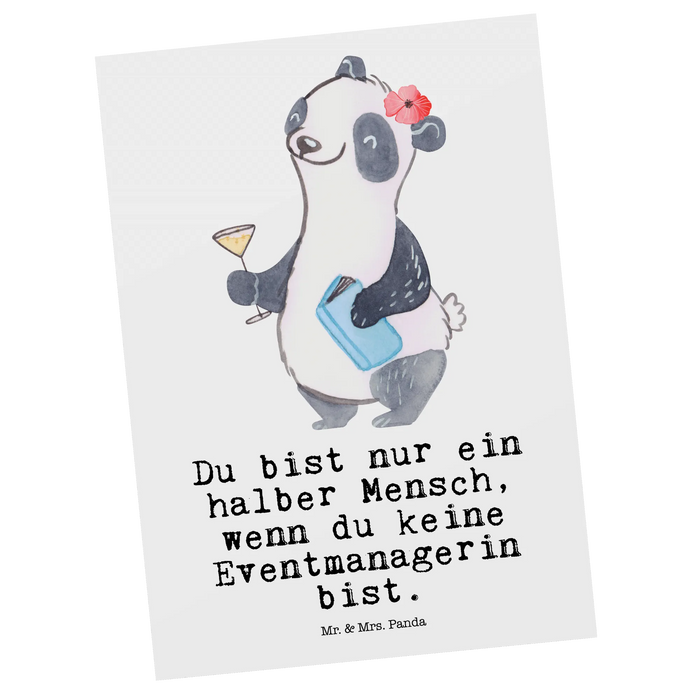 Postkarte Eventmanagerin Herz
