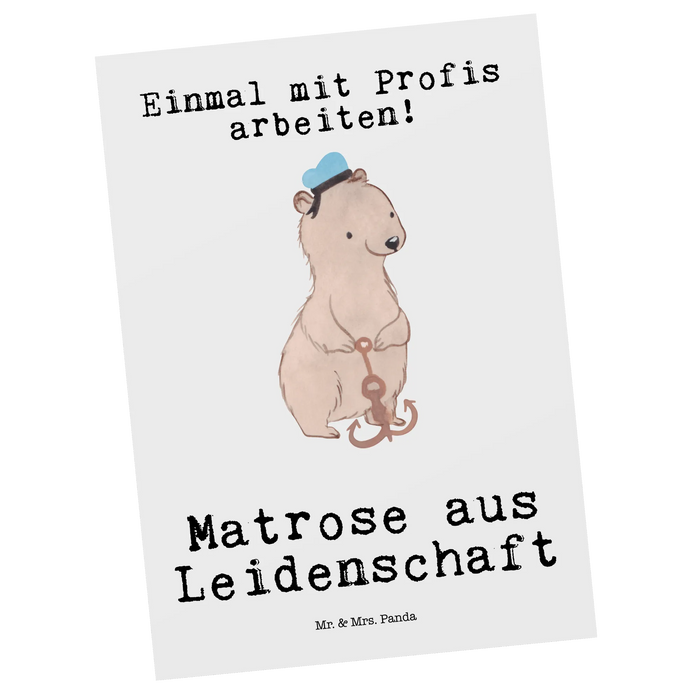 Postkarte Matrose Leidenschaft