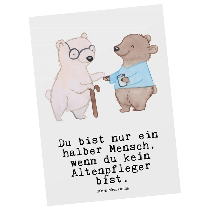 Postcard Elderly Caregiver heart