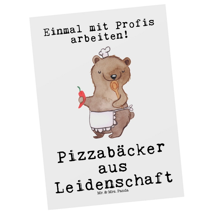 Postcard Pizza Baker Passion
