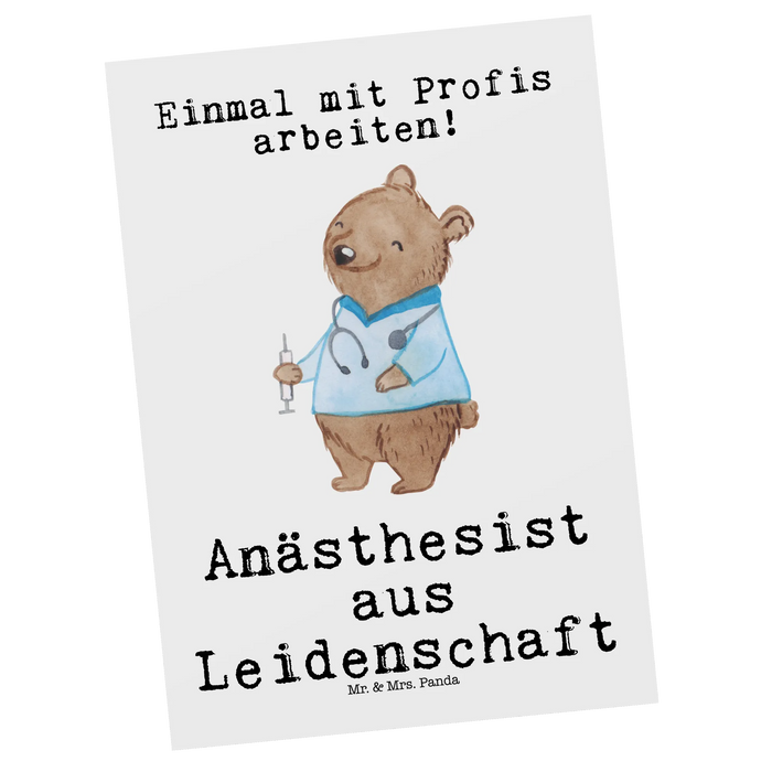 Postcard anesthesiologist Passion