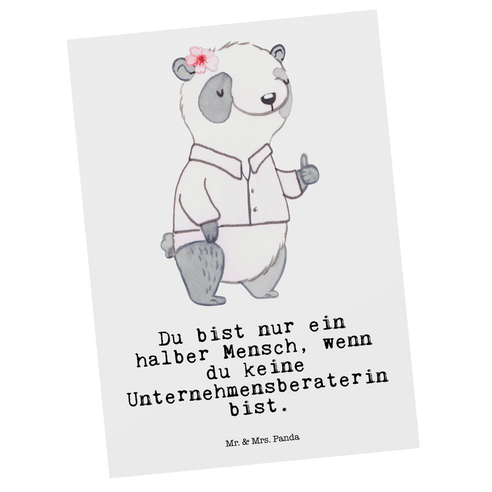 Postkarte Unternehmensberaterin Herz