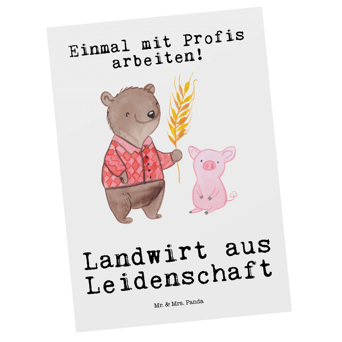 Postcard Farmer Passion