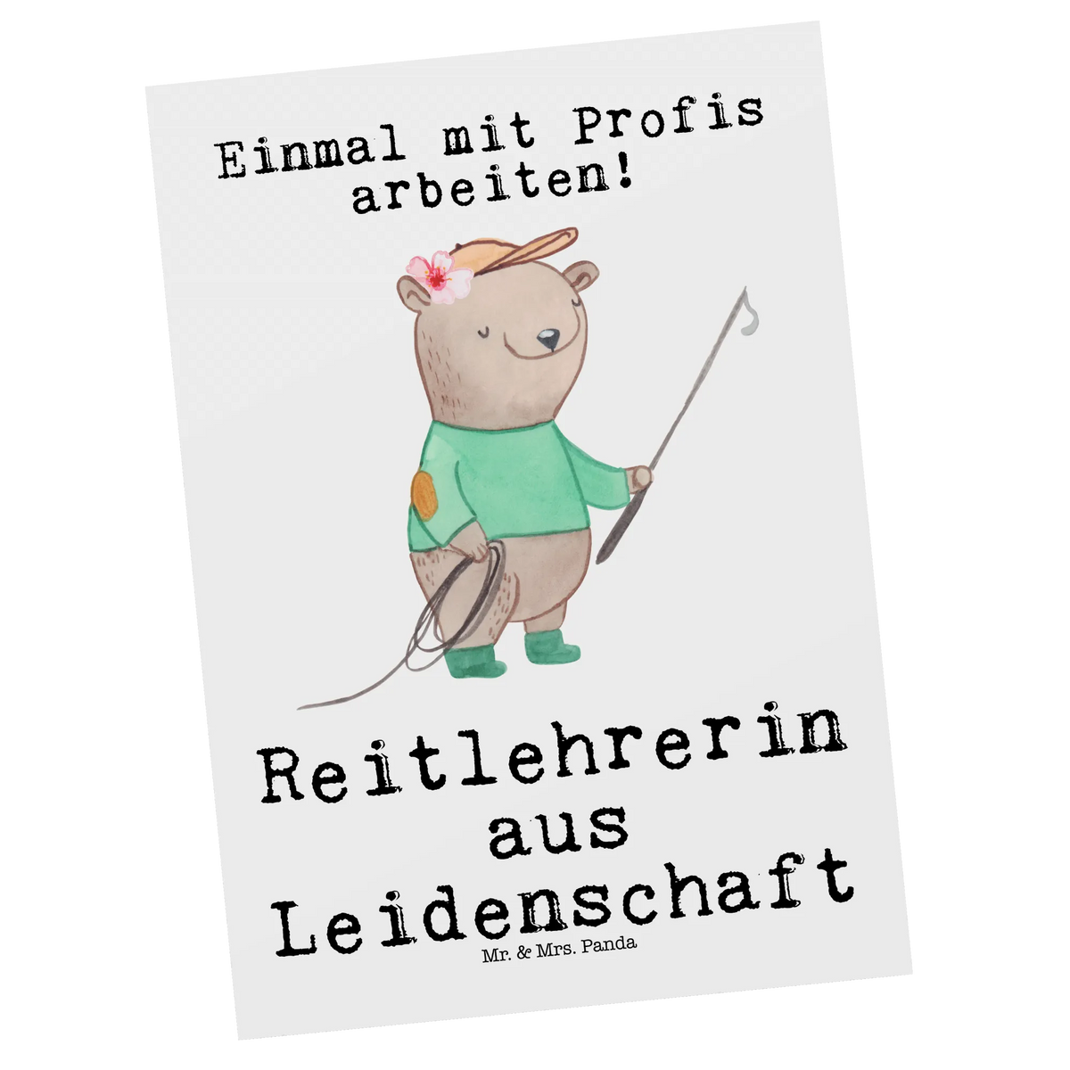 Postcard riding instructor Passion invitation, card, gift, letter, invitation card, gift card, paper, postcards, Postcard, gift idea, best, farewell gift, passing exam, anniversary, retirement, promotion, job start, sayings, funny, profession