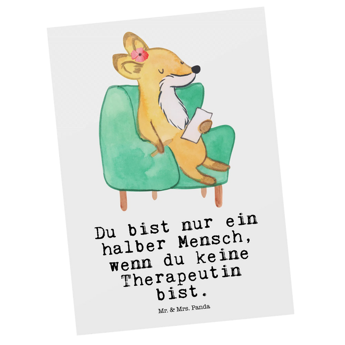 Postkarte Therapeutin Herz
