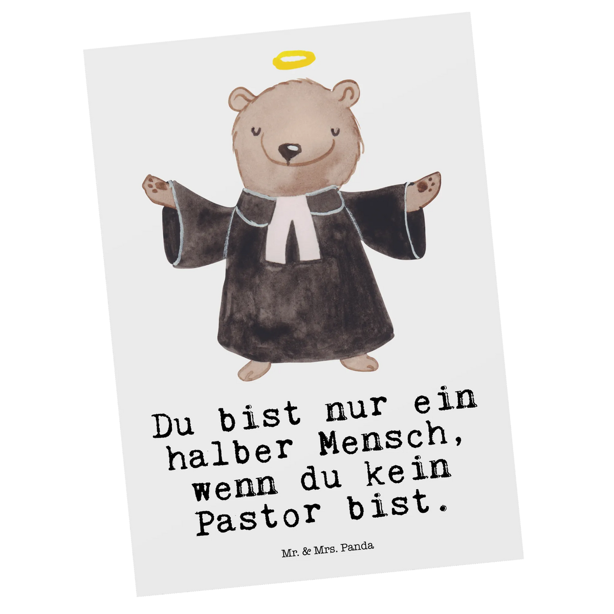 Postcard Pastor heart best, farewell gift, passing exam, anniversary, gift, retirement, promotion, gift idea, job start, profession, sayings