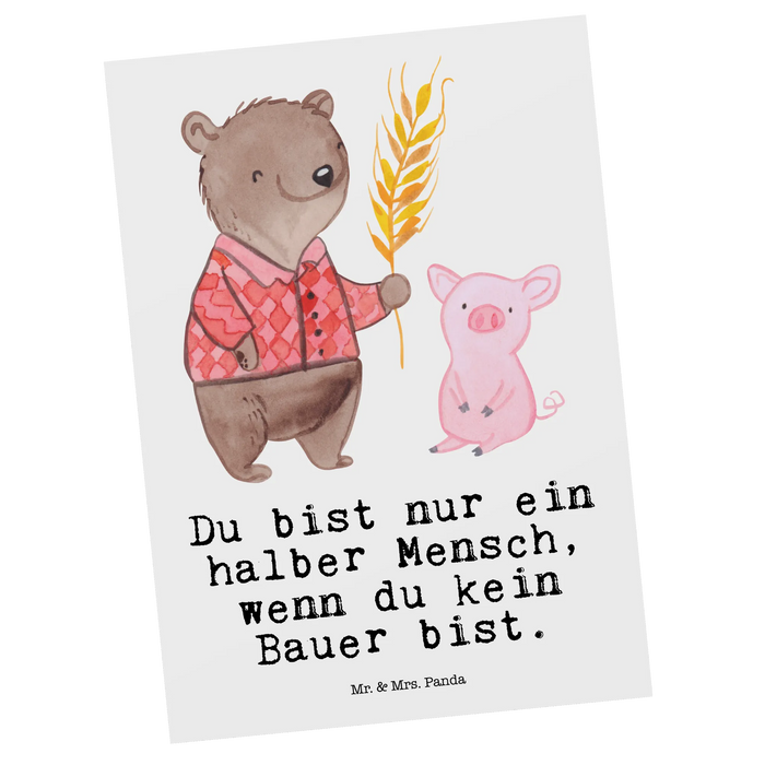 Postcard Farmer heart