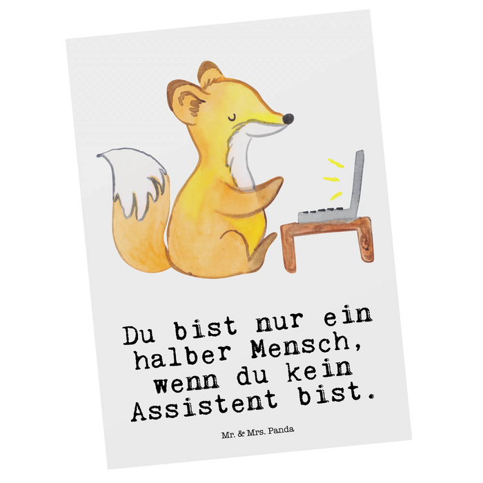 Pocztówka asystent serce