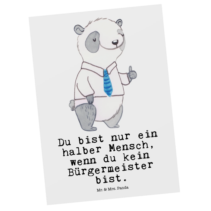 Postkarte Bürgermeister Herz
