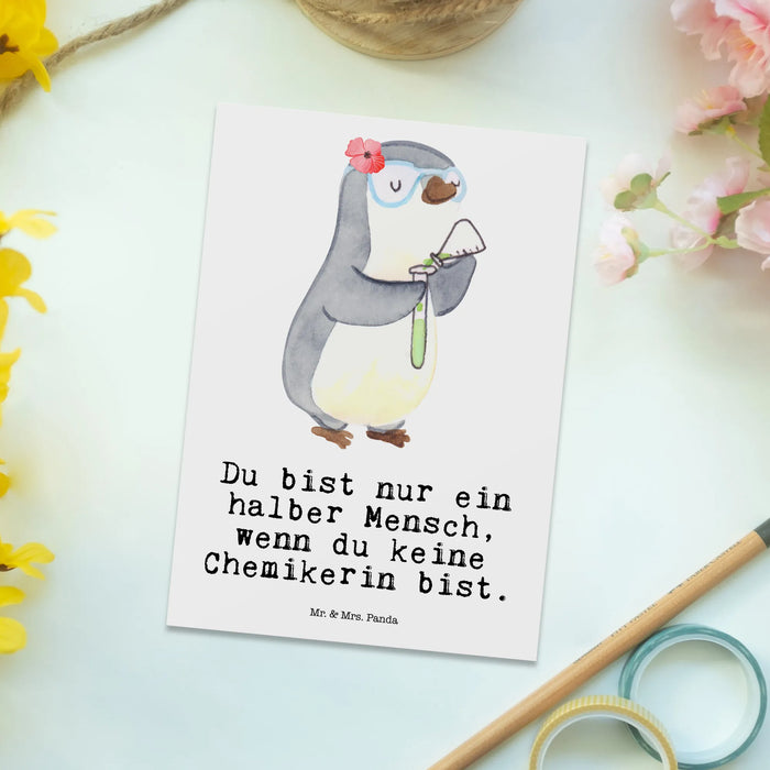 Pocztówka chemiczka serce