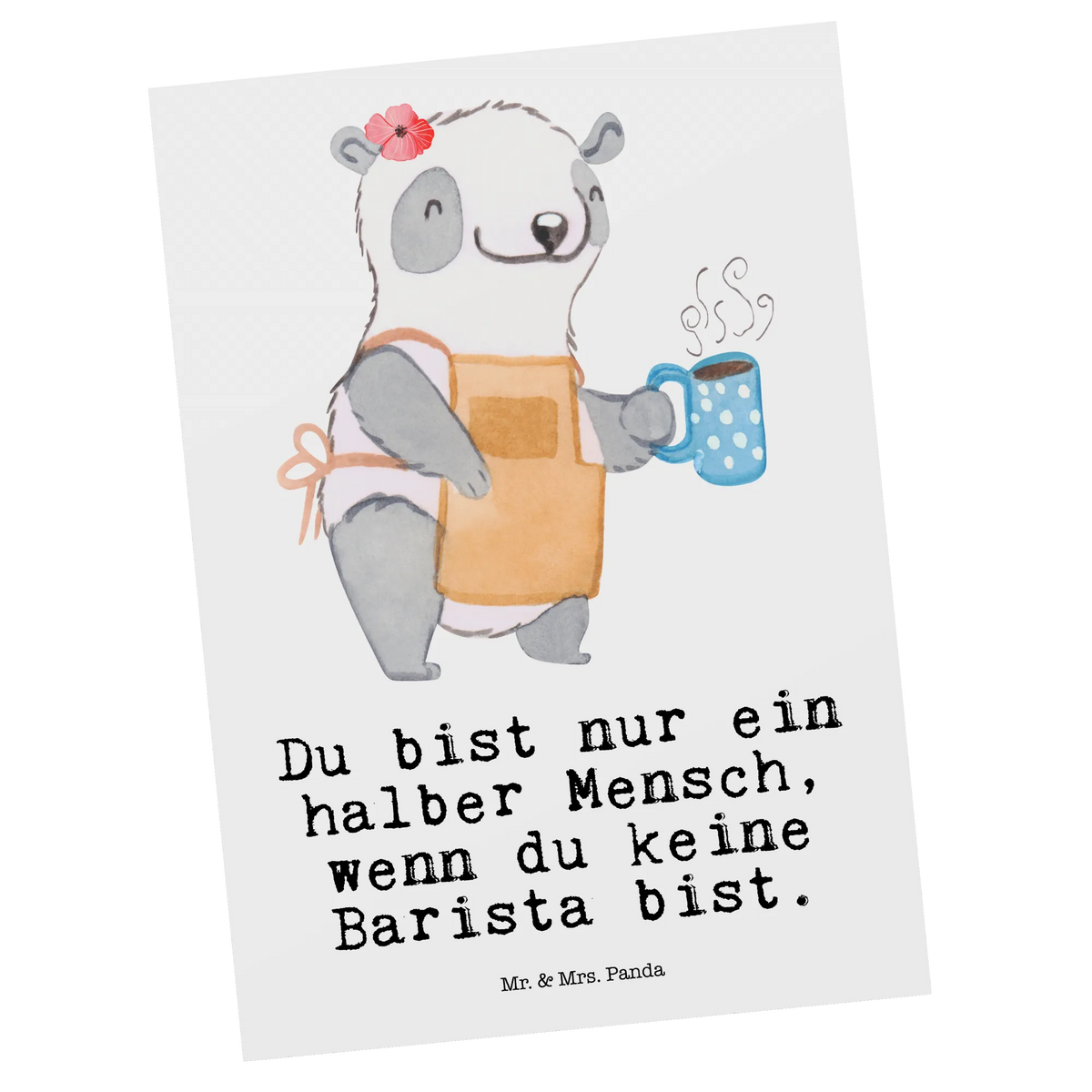 Postkarte Barista Herz