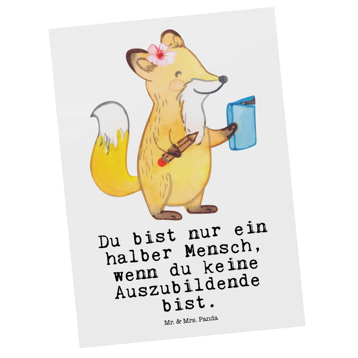 Postkarte Auszubildende Herz