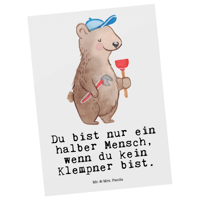 Postcard Plumber Heart