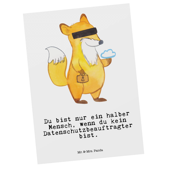 Pocztówka Inspektor ochrony danych osobowych serce