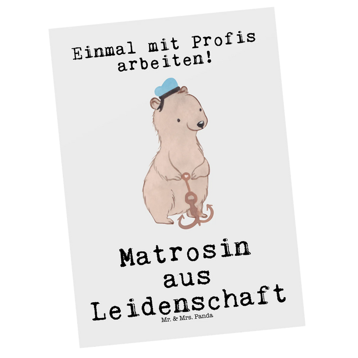 Postkarte Matrosin Leidenschaft