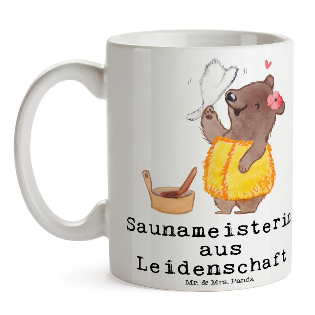 Tasse Saunameisterin aus Leidenschaft Sprüchetasse, kaffeetasse bedruckt, Tasse mit Spruch, Kaffeepott, Trinkbecher, Designtasse, Tasse, hochwertige tasse, Dekotasse, Frühstücksbecher, tasse für kaffee, haferl, Kaffeetasse, Kaffeebecher, kaffeebecher keramik, kaffeebecher bedruckt, Bürobecher, schöne tasse, Teepott, heißgetränkebecher, Henkeltasse, Kakaotasse, Becher, Henkelbecher, Coffee Mug, Keramikbecher, tasse für büro, statement tasse, milchkaffeetasse, Motivtasse, Bedruckte Tasse, Geschenktasse, Mug, Teebecher, Tasse mit Motiv, design tasse, Bürotasse, Trinktasse, kaffeetasse keramik, Keramiktasse, Pott, Frühstückstasse, Teetasse, Geschenk, Schenken, Jubiläum, Danke, Dankeschön, Beruf, Ausbildung, Abschied, Rente, Kollege, Kollegin, Arbeitskollege, Mitarbeiter, Firma