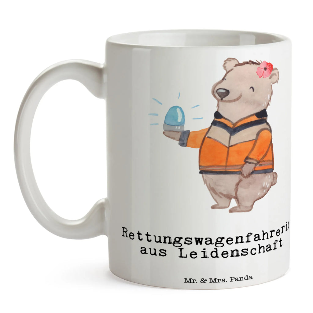 Tasse Rettungswagenfahrerin aus Leidenschaft Teetasse, Tasse mit Zitaten, Geschenktasse, Tasse mit Motiven, Bürotasse, Keramiktasse, Tasse, Porzellantasse, Kaffeetasse, Beruf, Ausbildung, Jubiläum, Abschied, Rente, Kollege, Kollegin, Geschenk, Schenken, Arbeitskollege, Mitarbeiter, Firma, Danke, Dankeschön